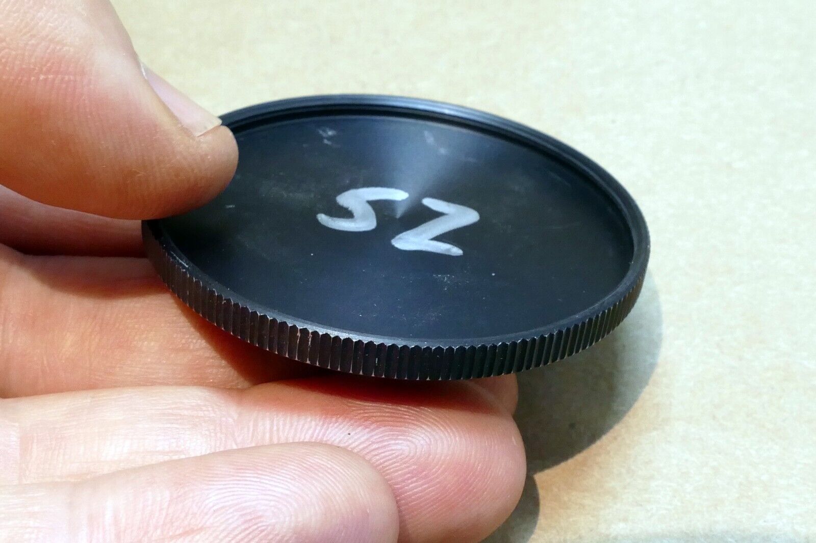 Female Thread 52mm Metal Lens Cap threaded screw in for stacking