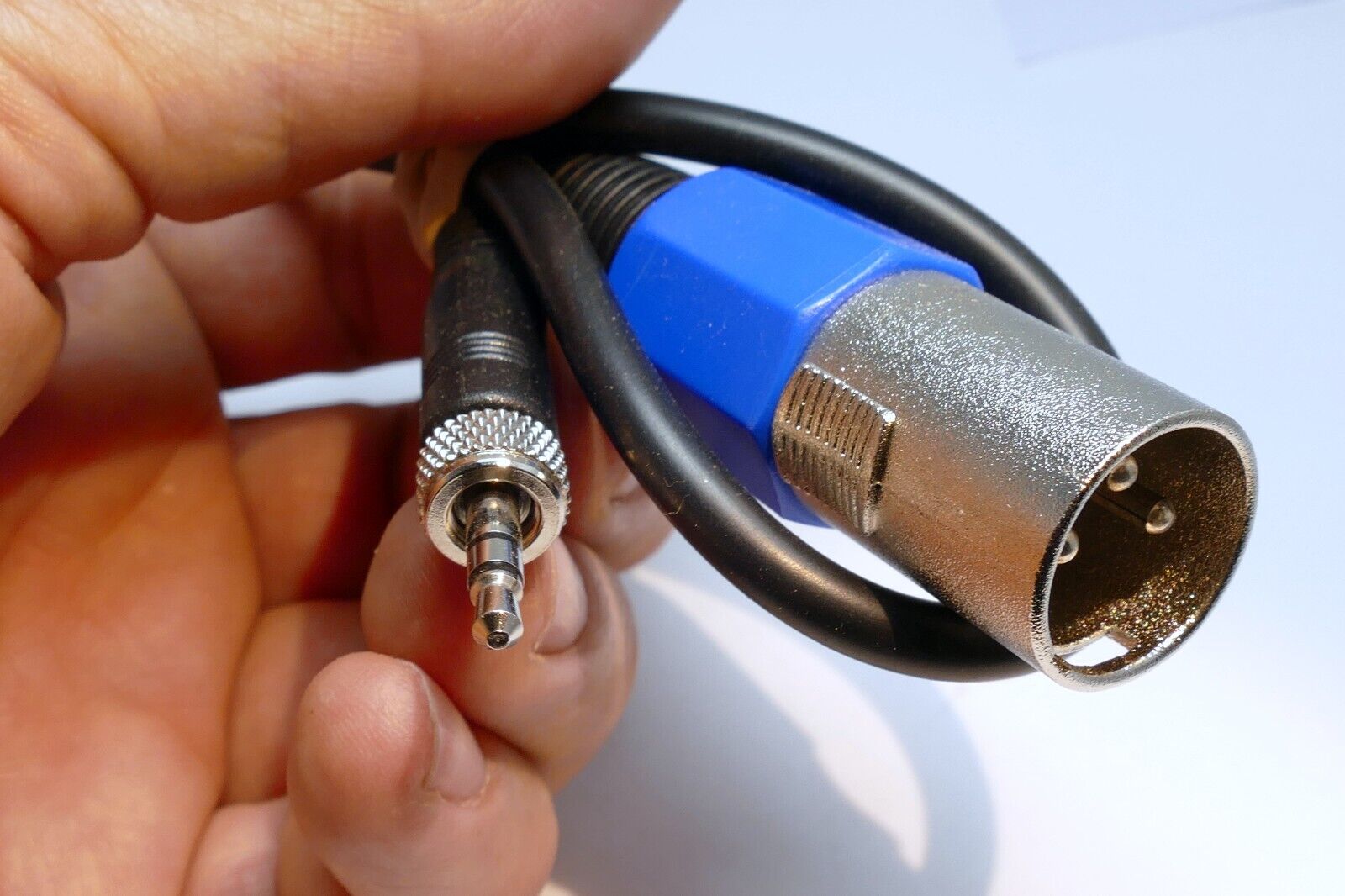 3 pin XLR M-F Male to 3.5mTRS  Audio Cable  1 feet extension adapter Low Noise