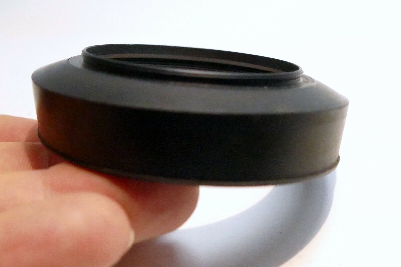 Rigid 49mm rubber lens hood shade for medium telephoto 85mm 100mm  lenses