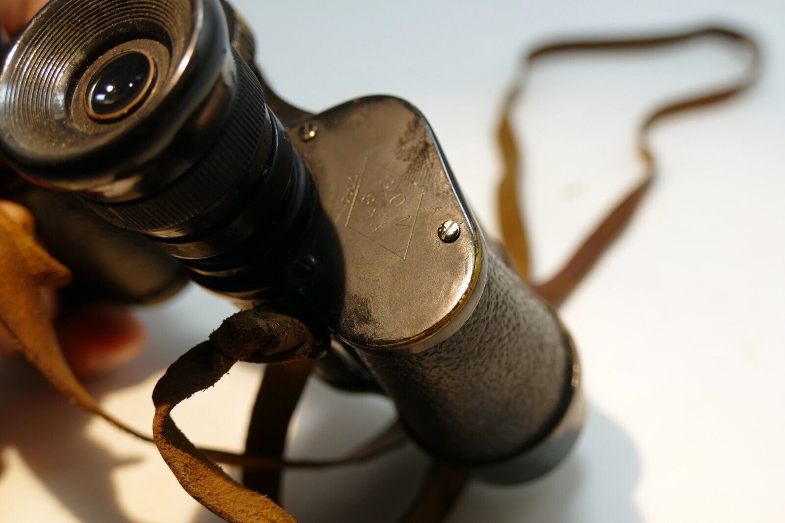 SOM  BERTHIOT BINOCULARS Made in FRANCE  8 X A Tarpey case WW I