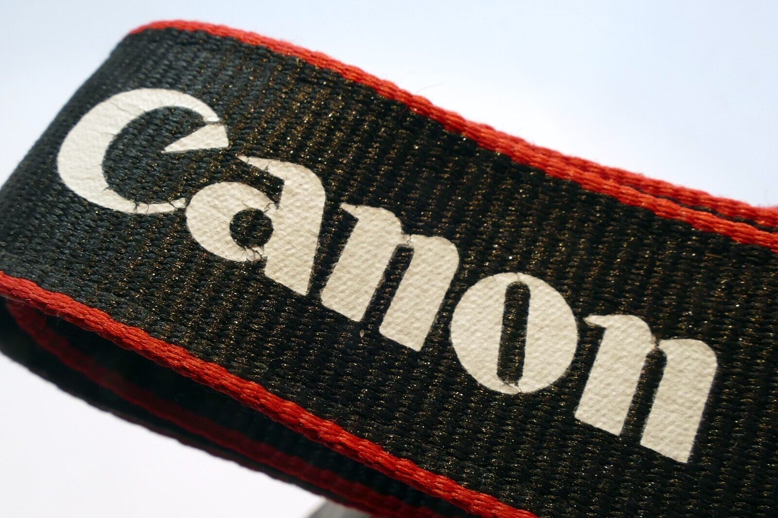 Canon EOS Camera Shoulder Strap Black-White  3cm wide - OEM Genuine