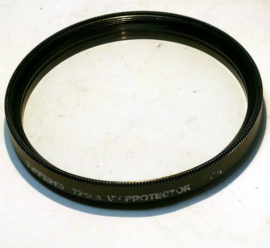 Tiffen 72mm Filter  UV  Protector  made in USA with green teal rim