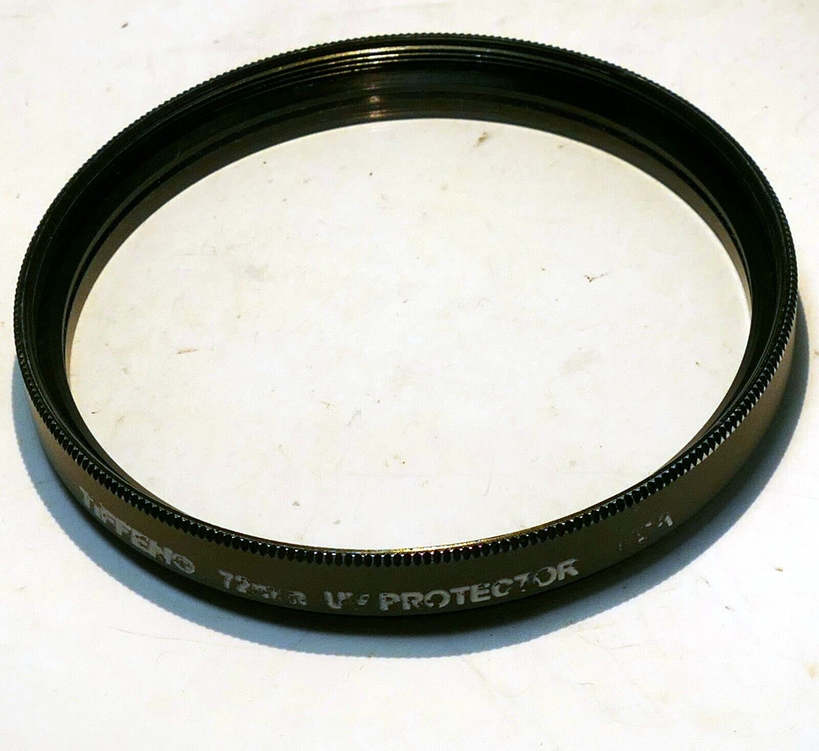 Tiffen 72mm Filter  UV  Protector  made in USA with green teal rim