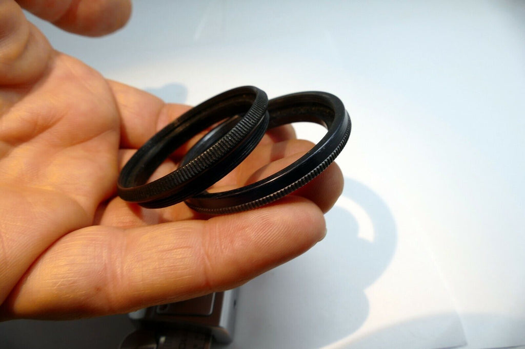 40.5mm to series 6 VI 44.5mm metal adapter filter holder w/ retaining ring Black