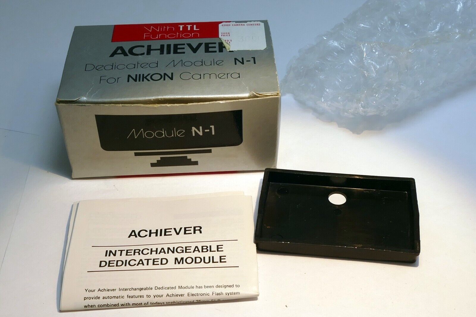 Empty Box (only)  for  Nikon Dedicated flash Module N-1 Achiever + Guide cap
