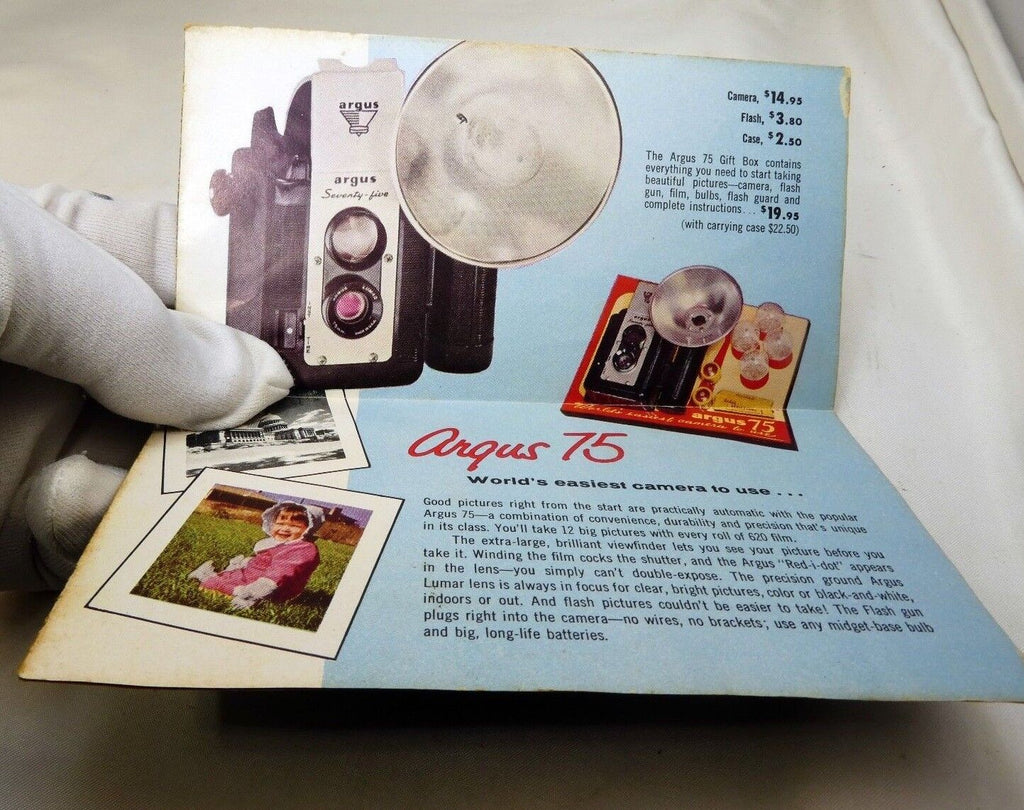 Argus A4 40 C3 C4  Automatic Camera price Accessory List Brochure