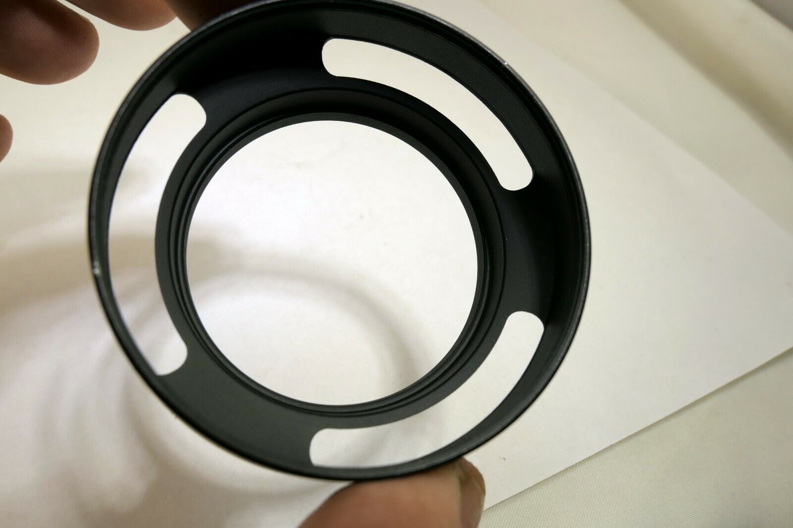 46mm thread metal Lens Hood Vented Shade threaded for TLR