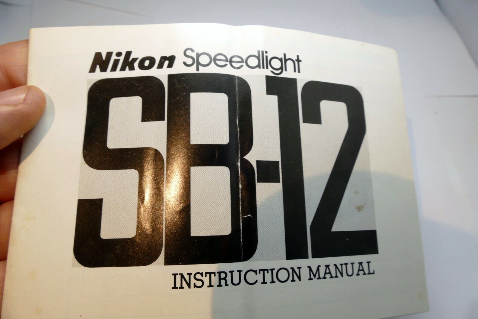 Nikon SB-12 Flash Speedlight Instruction manual Guide book English EN