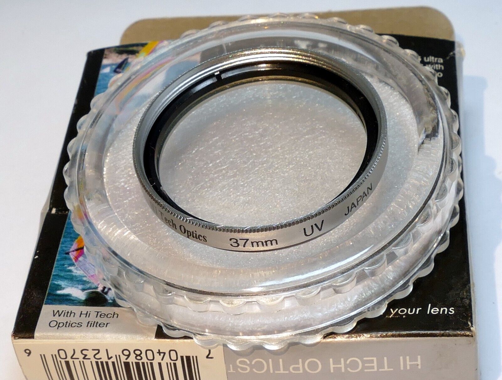 Hi Tech Optics 37mm MC UV Lens Filter Multi-Coated for camcorder (chrome rim)
