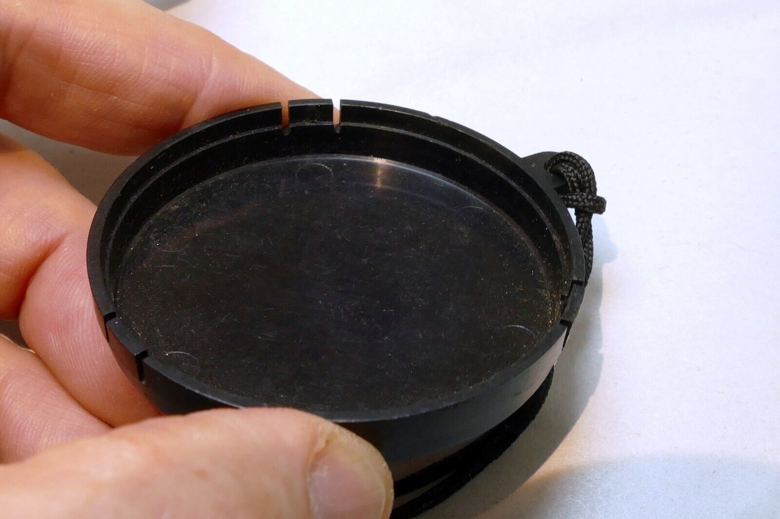 Plastic 52mm lens front cap slip on type