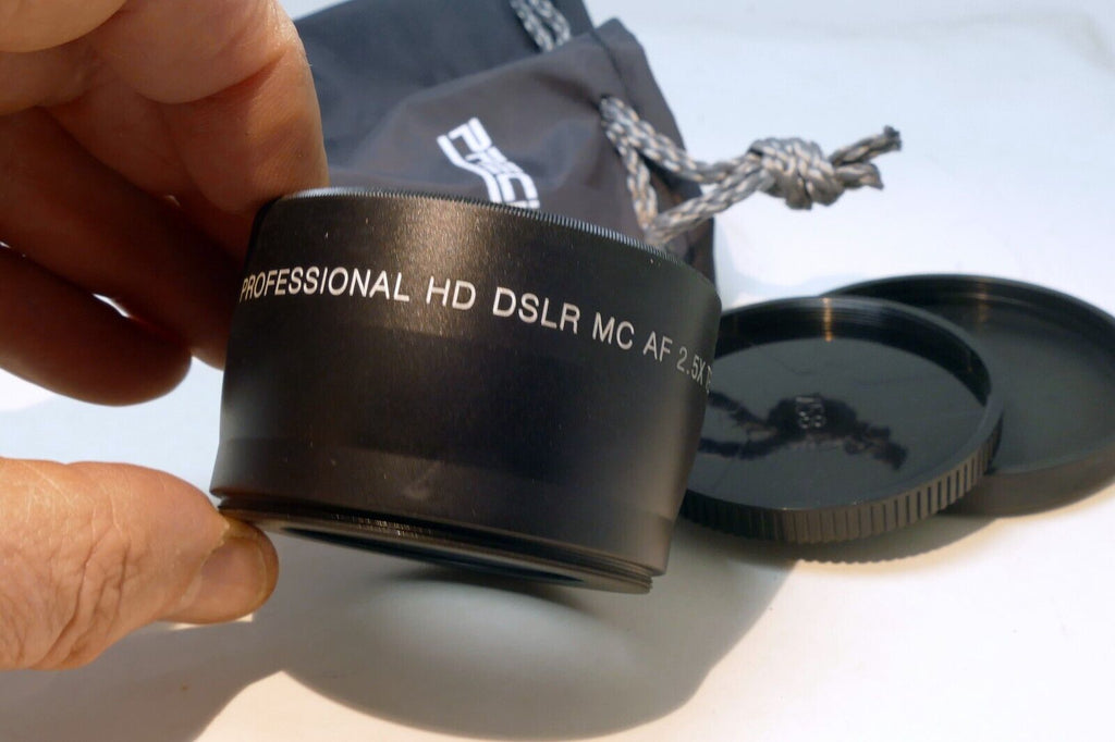 HD  2.5X AUX Telephoto 58mm Lens for 18-55mm IS