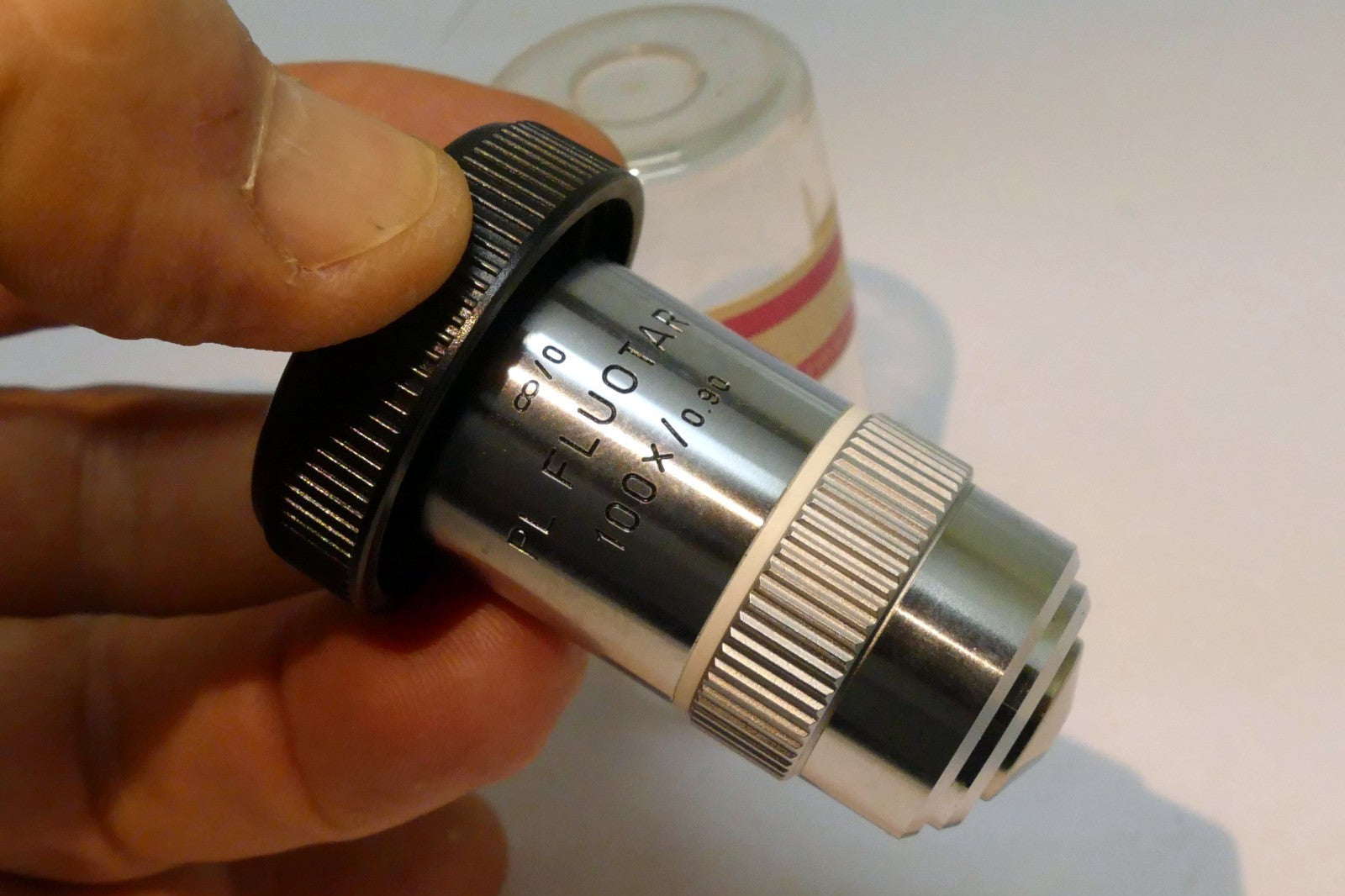Leica PL Fluotar 100x/0.90 ∞/0 Microscope Objective  Leitz Wetzlar Germany