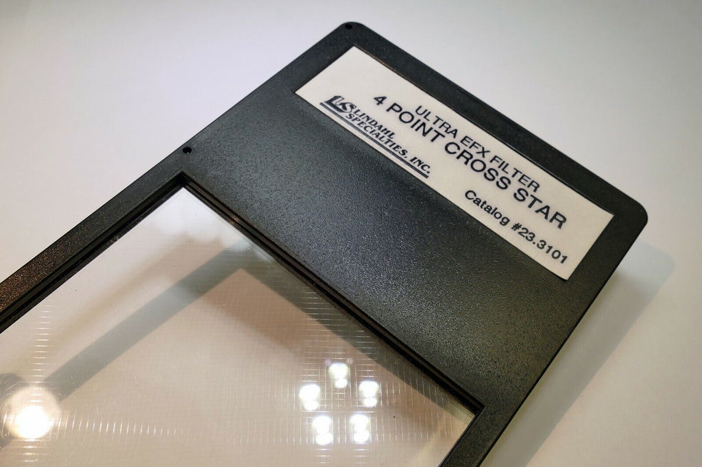 Lindahl 4-Point Cross Star CS Lens Filter drop in square 3X3" 23-3101