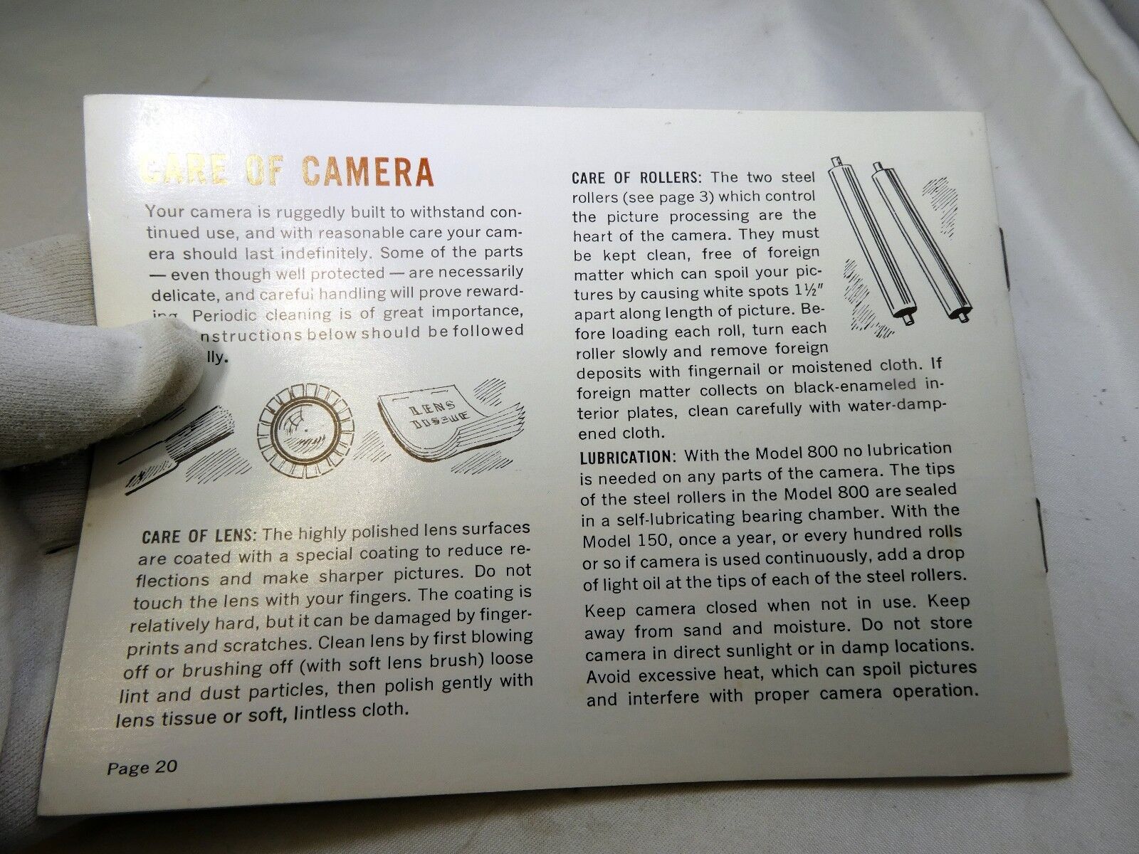 Polaroid Land Camera Guide Instruction manual photography (missing cover page)