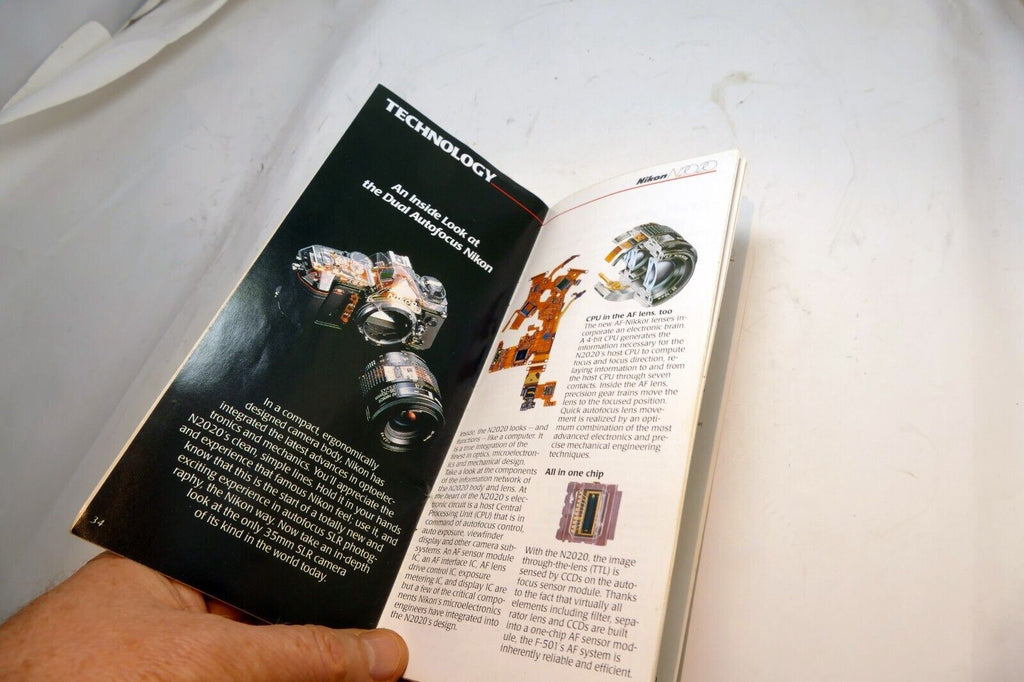 Nikon N2020 Camera  Photography  Brochure Features Technical Highlights 1986
