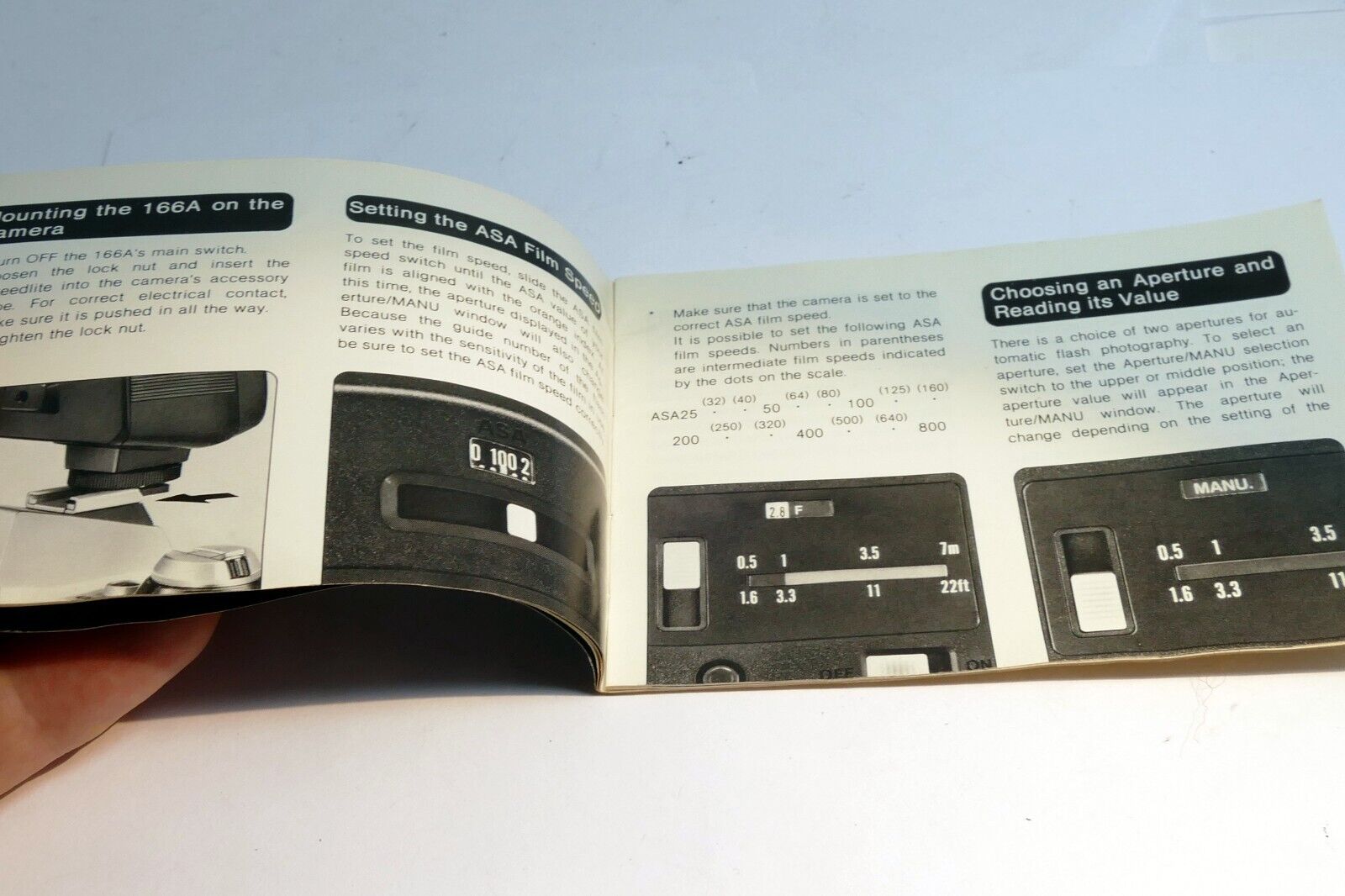 Canon Speedlite 166A Owners Manual Guide camera English