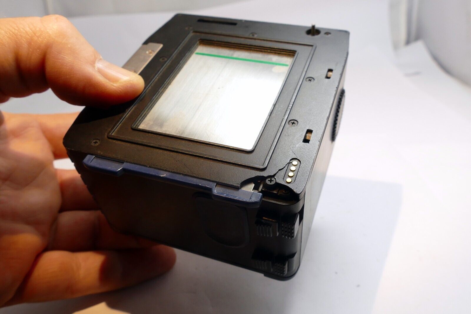 Mamiya 645 Pro / Super / TL Camera Late 120 Film Back Blue Tab AS IS