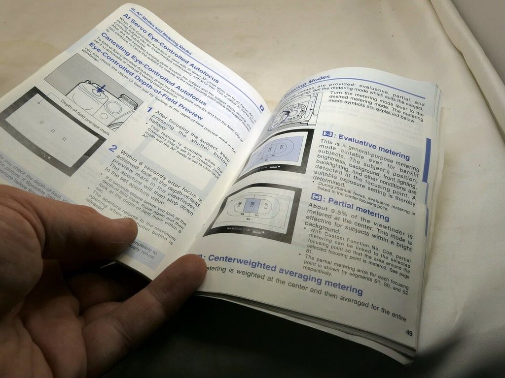 Canon EOS ELAN II II-E Camera Owner's Guide Instructions English E