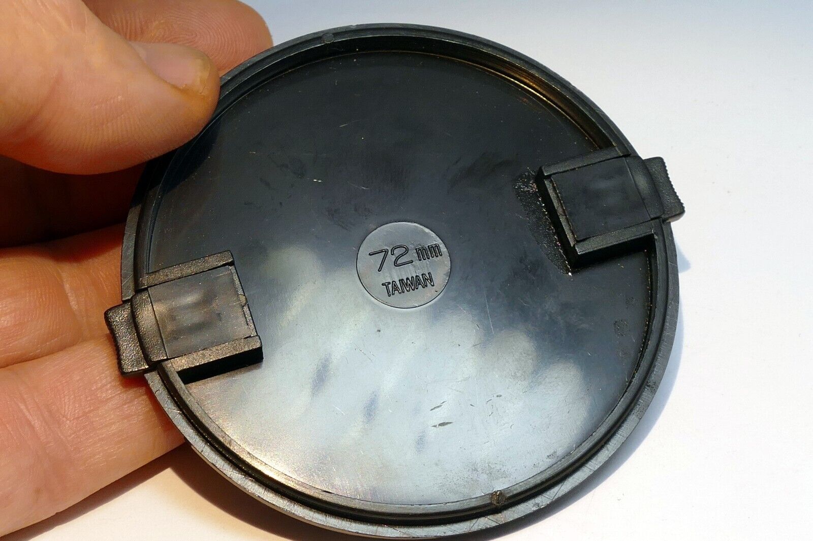 72mm Lens Front Cap made in Taiwan vintage snap on type