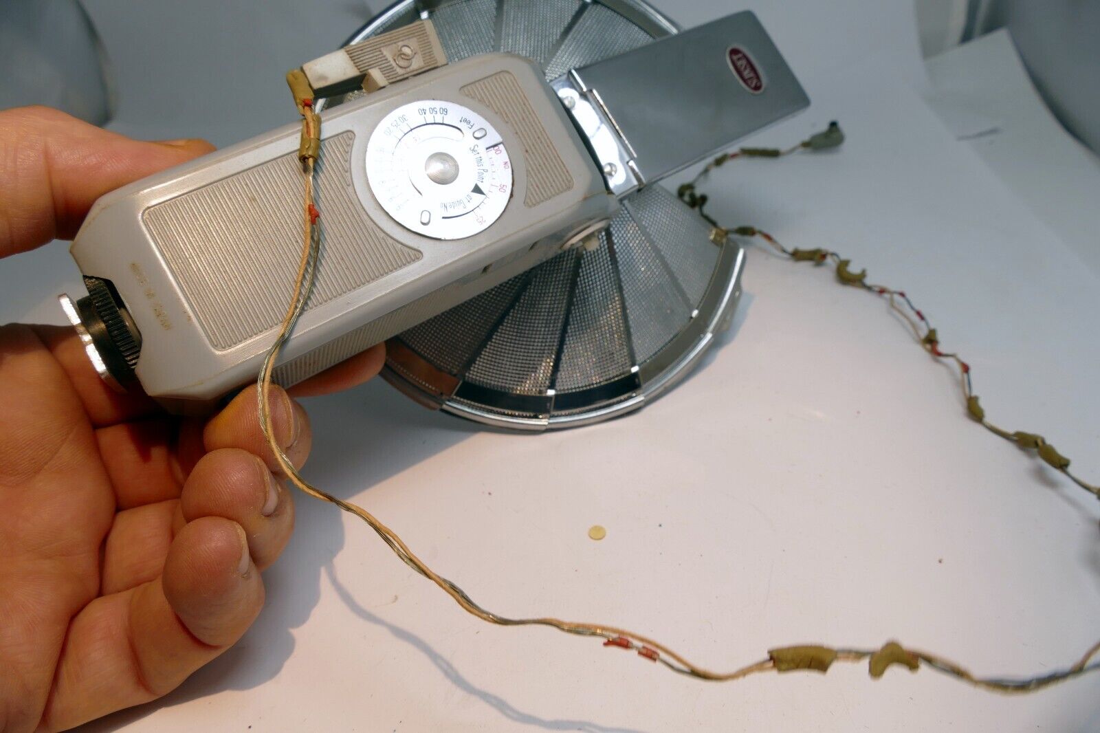 Sunset  Folding Camera Flash  - AS IS parts - as found