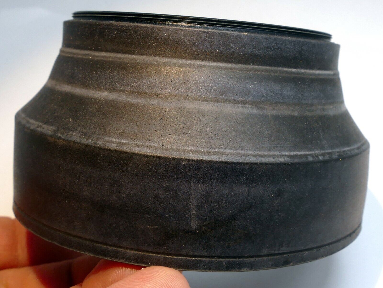 77mm 3-way  rubber lens hood  shade double threaded wide normal telephoto