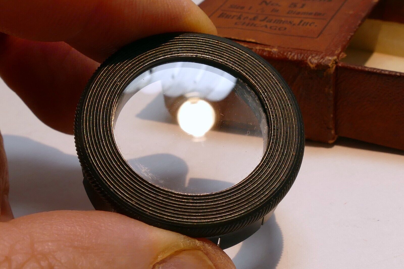 Burke & James no 51 Portrait Lens series 5 filter drop in 34mm for Kodak Folding