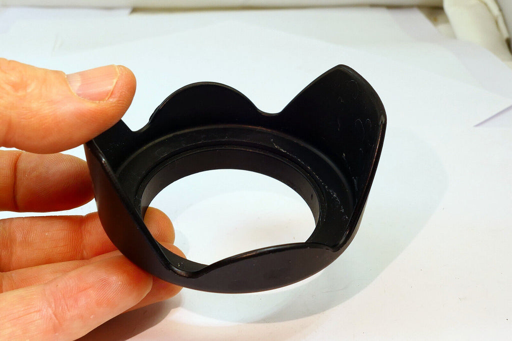 58mm Lens Hood Shade screw in plastic petal flower shaped missing retaining ring