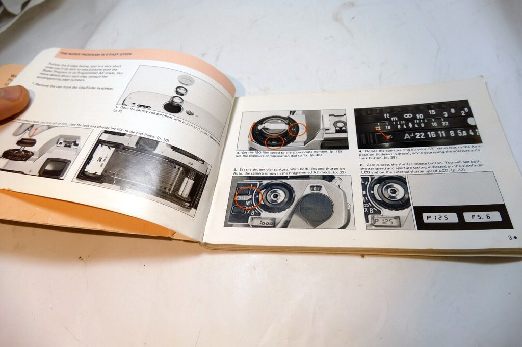 Pentax Super Program Camera INSTRUCTION manual GUIDE English EN