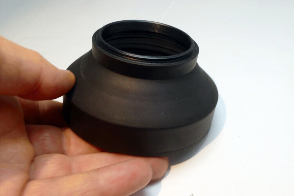 55mm Rubber Lens Hood Shade collapsible rubber 3-way wide and telephoto