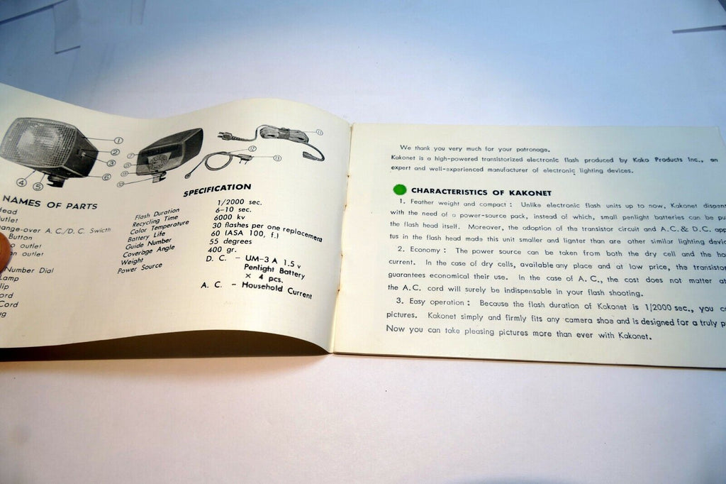 Kakonet Flash  Operating Instruction manual Guide