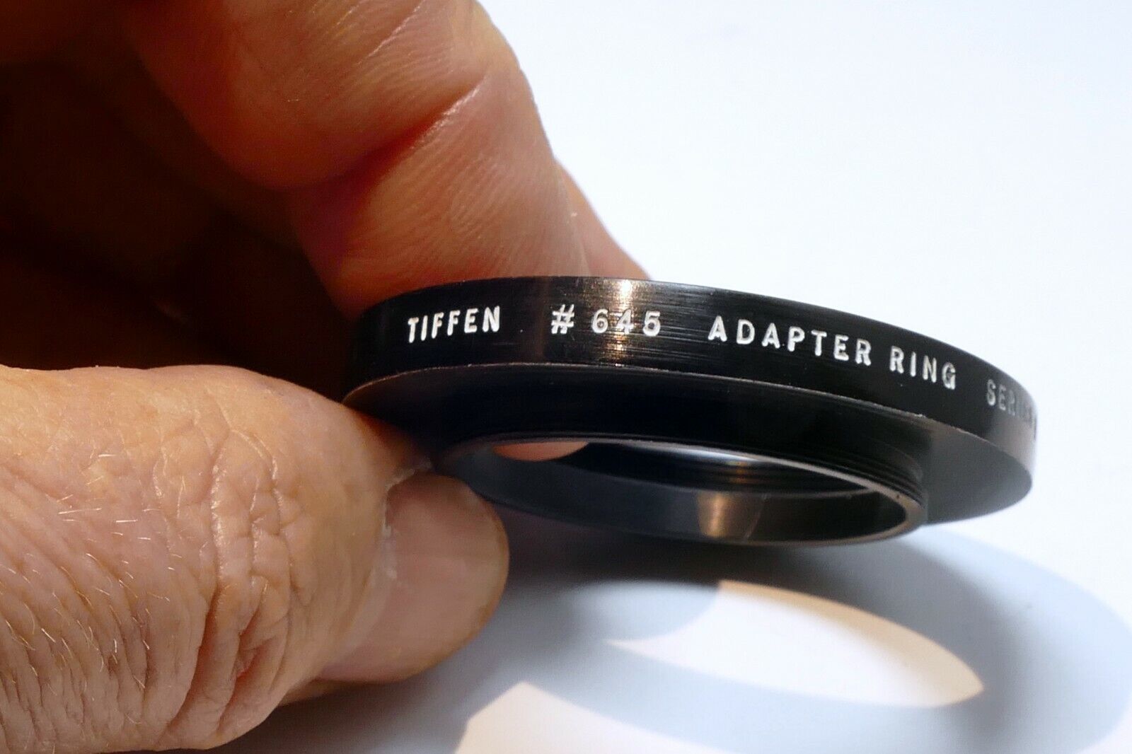 Tiffen #645 33mm to 4mm lens adapter ring metal threaded screw in (series 6 VI )