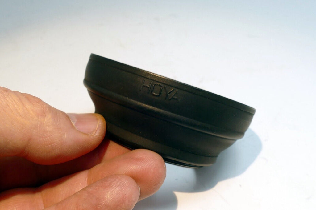 49mm Lens Hood Shade rubber threaded screw in