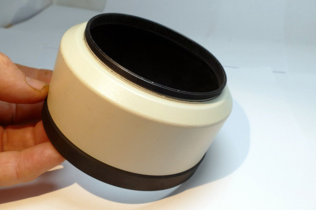 75mm Plastic Lens hood shade threaded screw in for 300mm 400mm telephoto