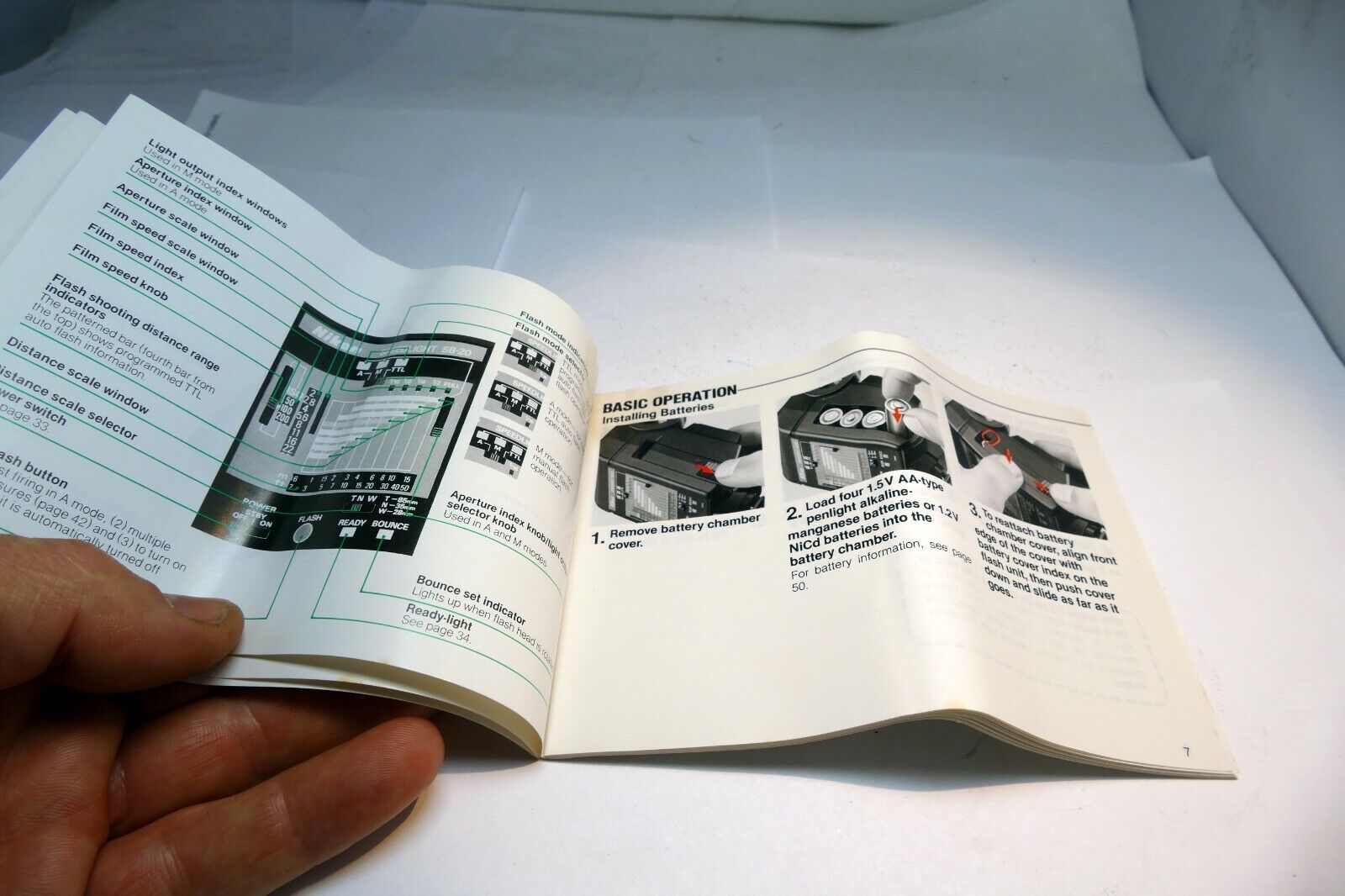 Nikon SB-20 Autofocus Speedlight Flash  Instruction Manual Guide (EN)