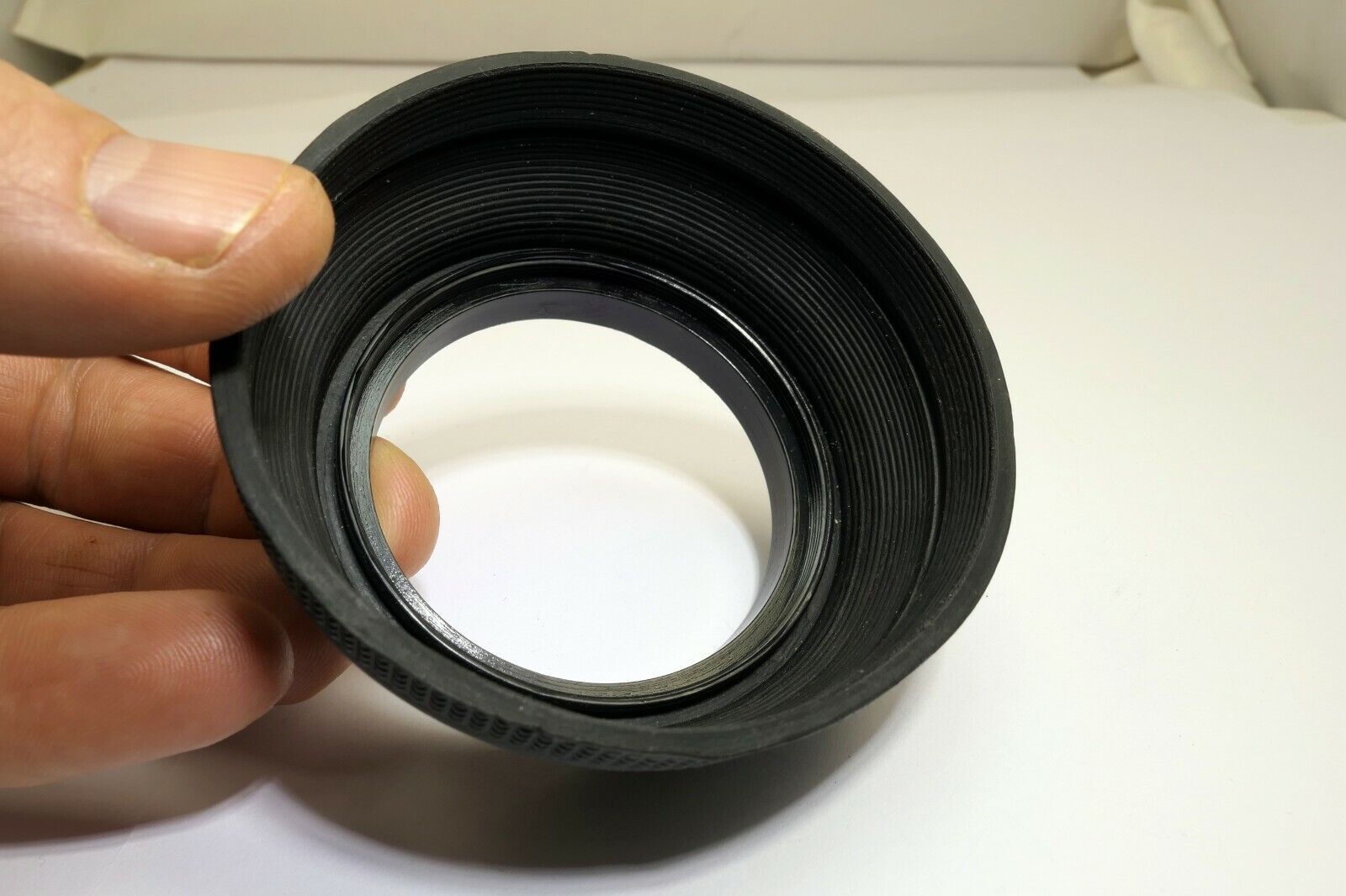 55mm Lens Hood Shade Rubber double threaded telehoto for 85mm 50mm f1.8 f1.7