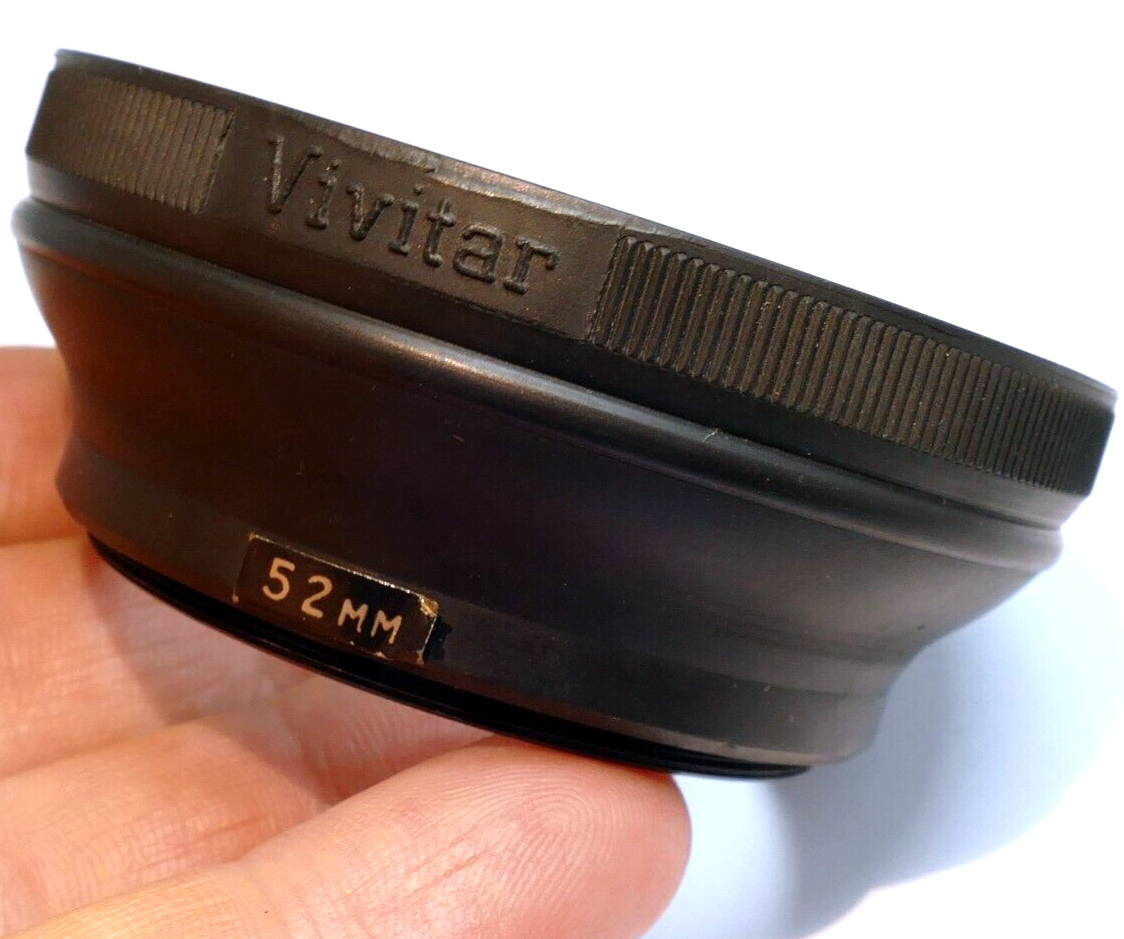 Vivitar 52mm  Rubber Lens Hood Shade collapsible for  50mm f1.4 f1.7