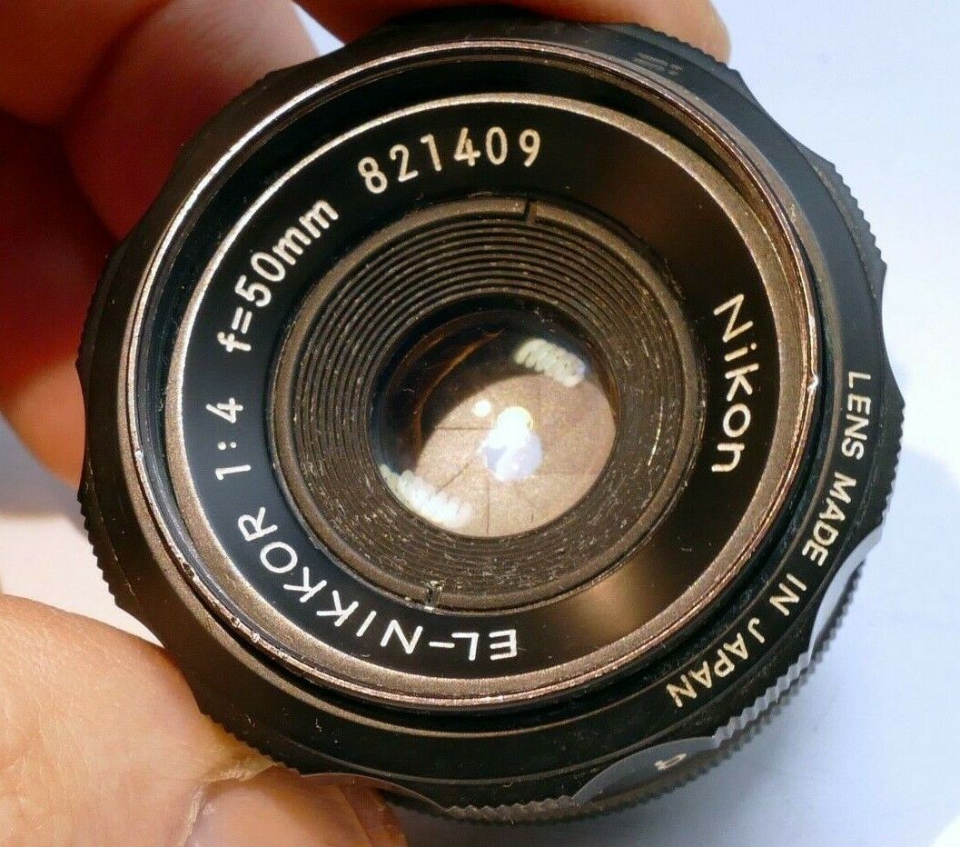 Nikon EL Nikkor 50mm f4 Lens (with haze inside) - AS IS