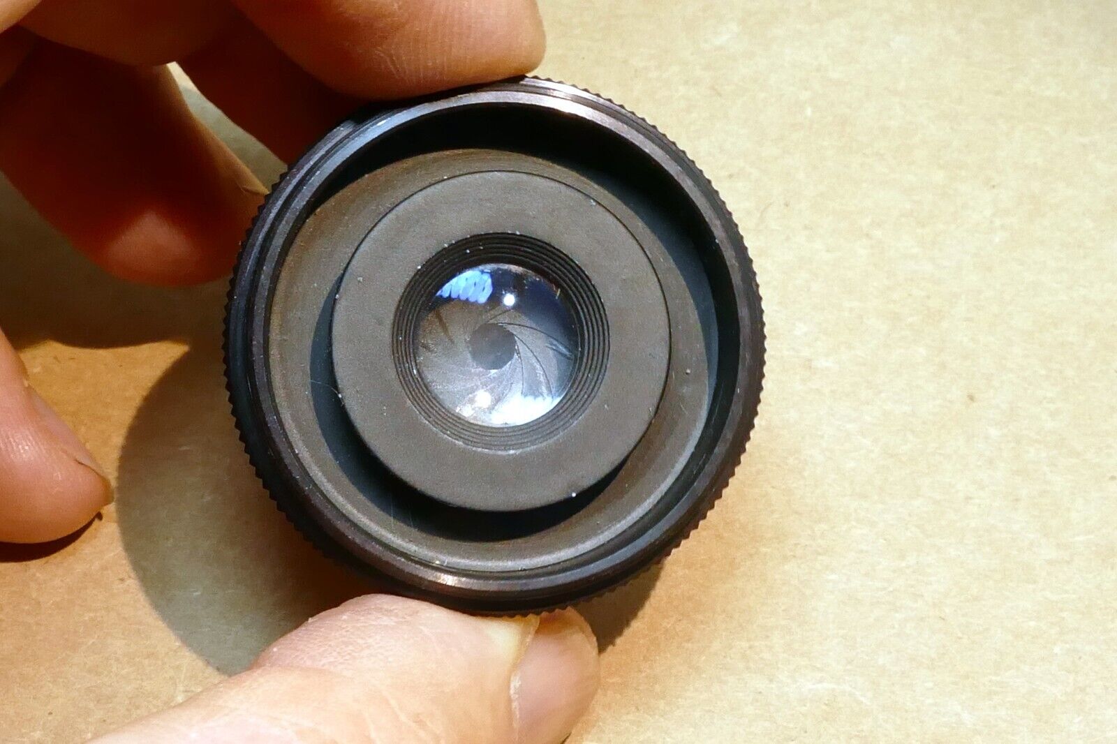 Vivitar LU 50mm f3.5 enlarger lens  ( with fungus in the front element )
