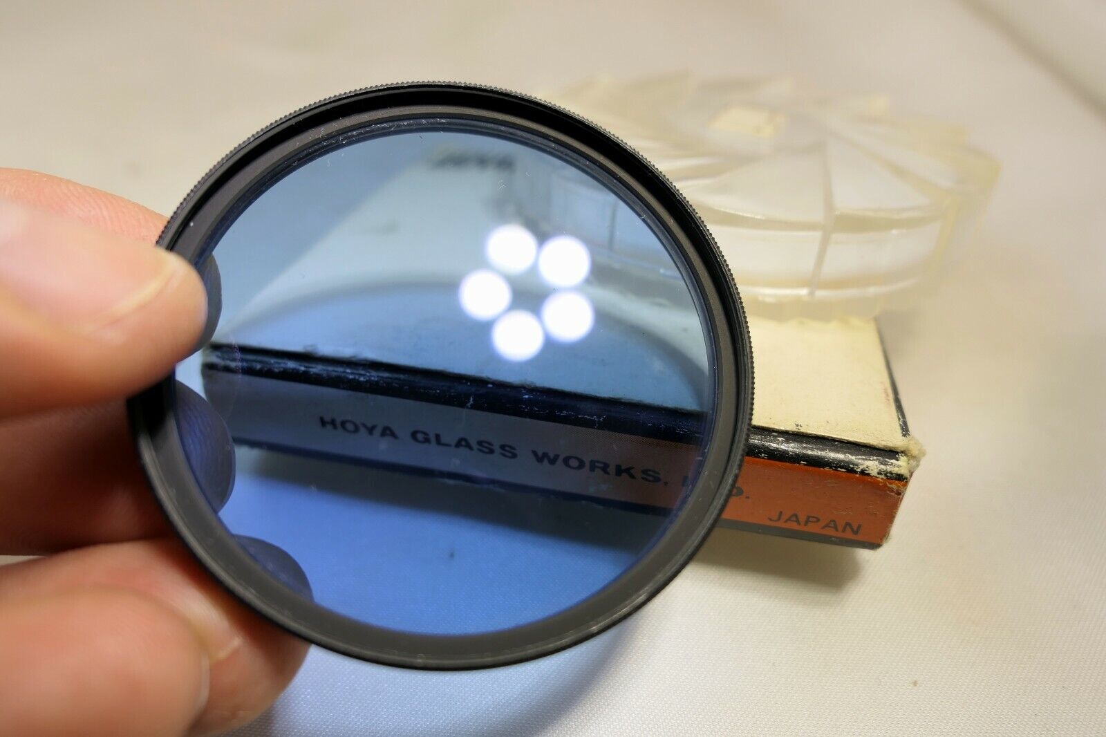 Hoya 55mm 80B Blue Lens filter made in Japan