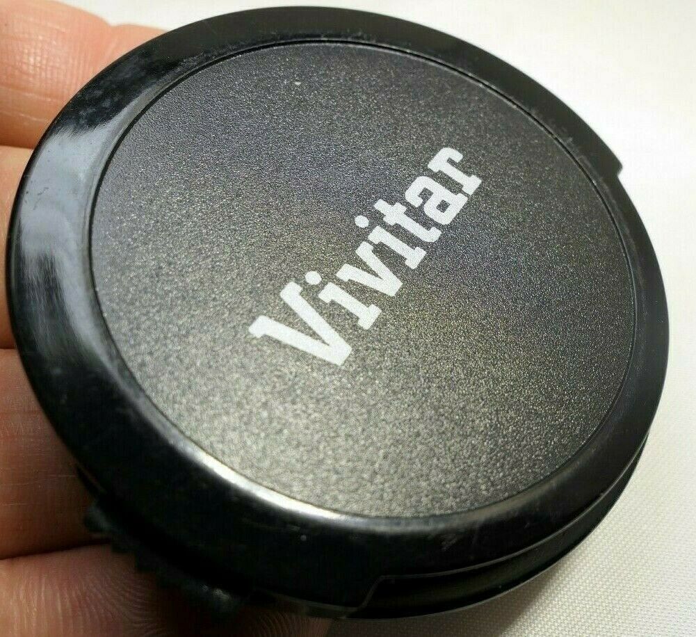Vivitar 55mm Front Lens Cap snap on type Black vintage