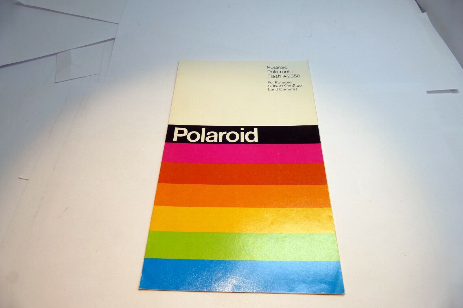 Polaroid Polatronic Flash # 2350 OneStep Land camera Instruction Manual Guide