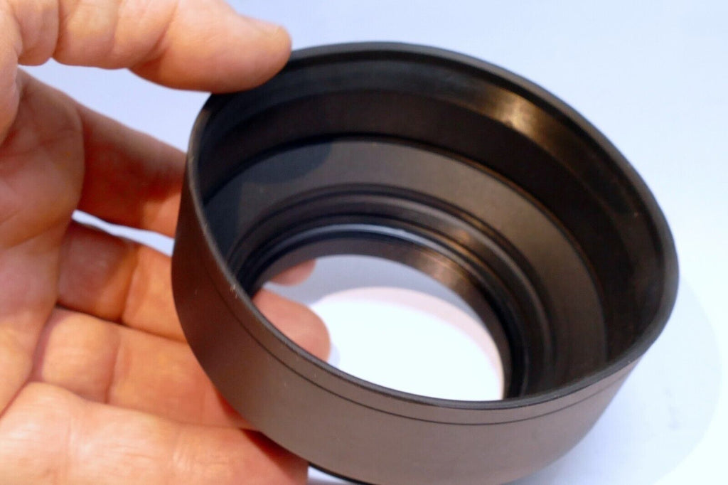67mm Rubber  Lens Hood Shade 3-way wide angle & telephoto double threaded