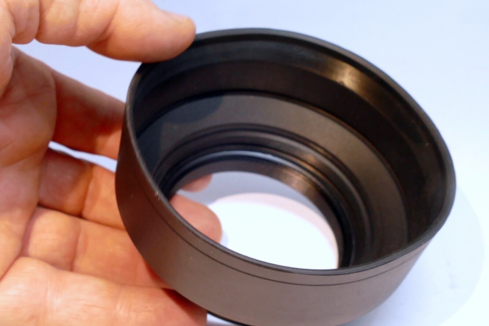 67mm Rubber  Lens Hood Shade 3-way wide angle & telephoto double threaded