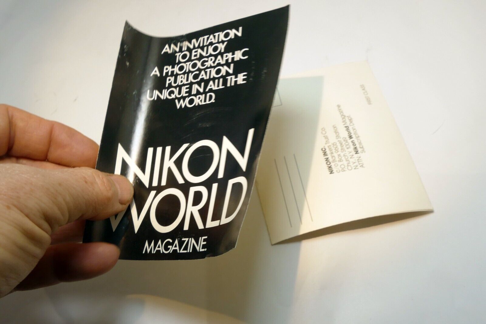 Nikon World magazine brochure vintage  1980's