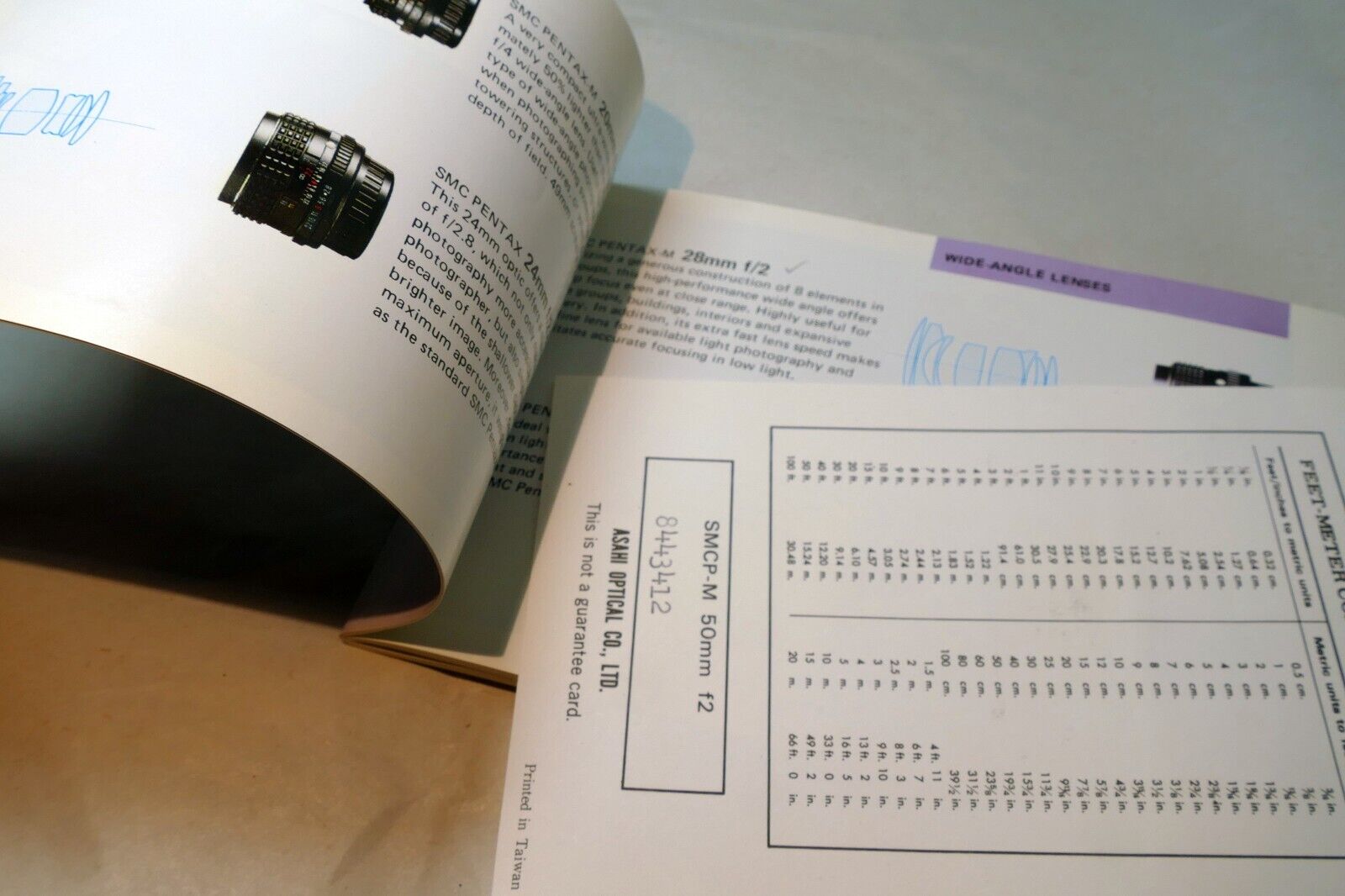Pentax Lenses & Accessories System Information Guide 1984 PK Booklet MX LX