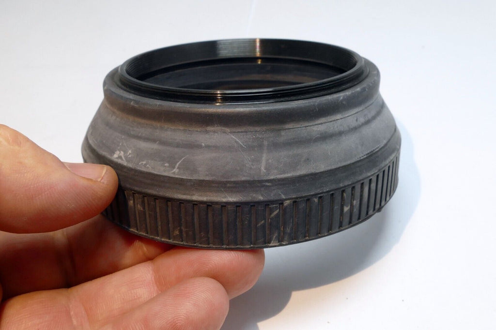 72mm rubber lens hood  collapsible double threaded  telephoto 300mm 400mm