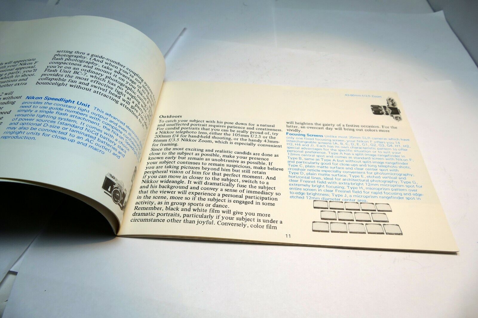 Nikon F Camera  Brochure Lens Photography Guide (EN) 1970 standard prism