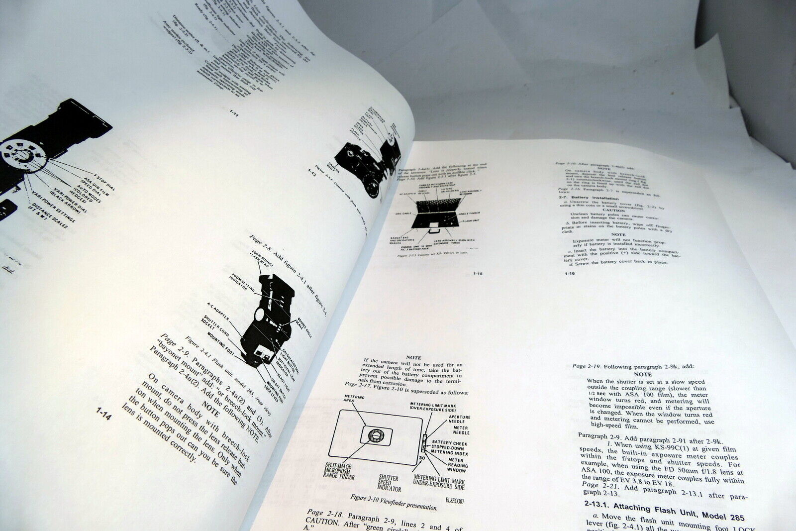 KS-99C F1 camera Operator's Technical Instructions manual Guide Dept. Army 1975