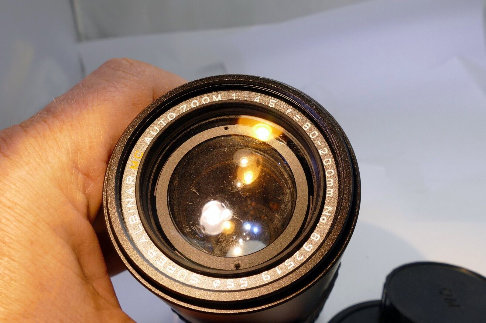 Albinar  80-200m f4.5 Lens for Olympus OM mount manual focus telephoto