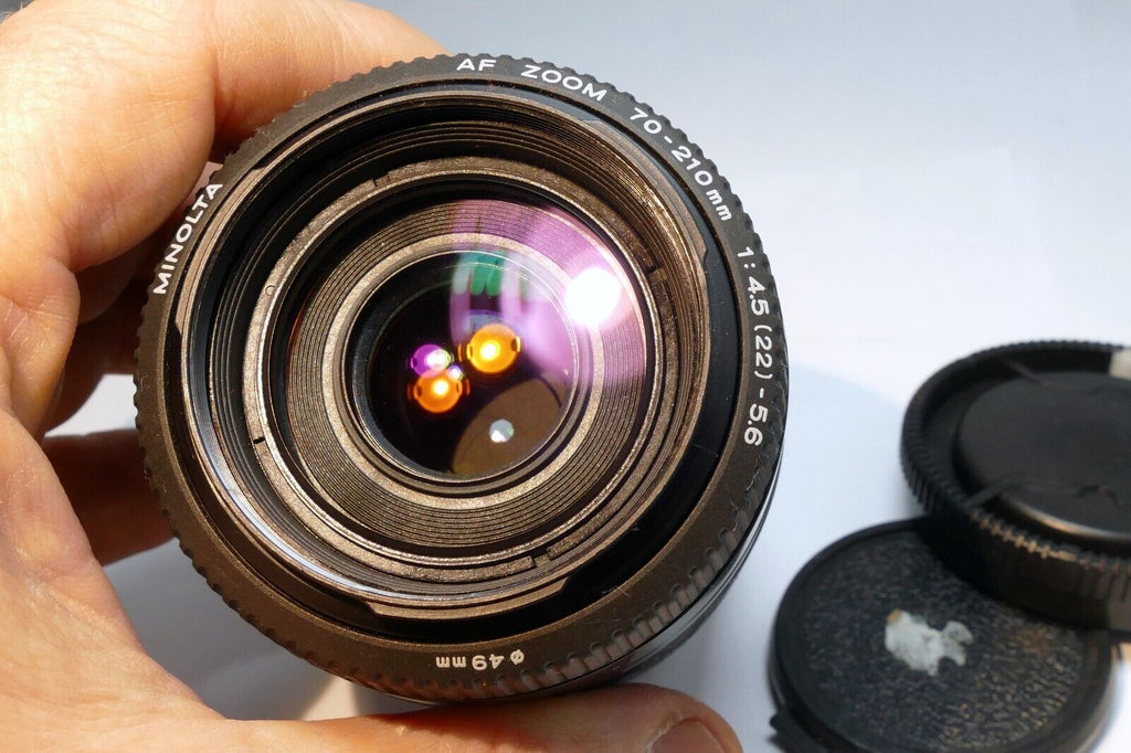 Minolta 70-210mm f4.5-5.6 lens for  SONY A mount AF A57 a68 cameras - near mint